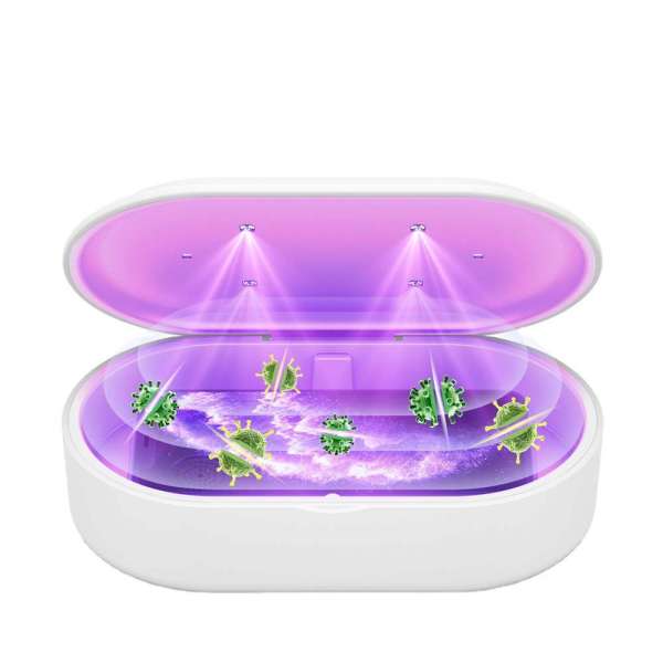 Hot sale portable qi wireless charger 15w with uv sterilizer box